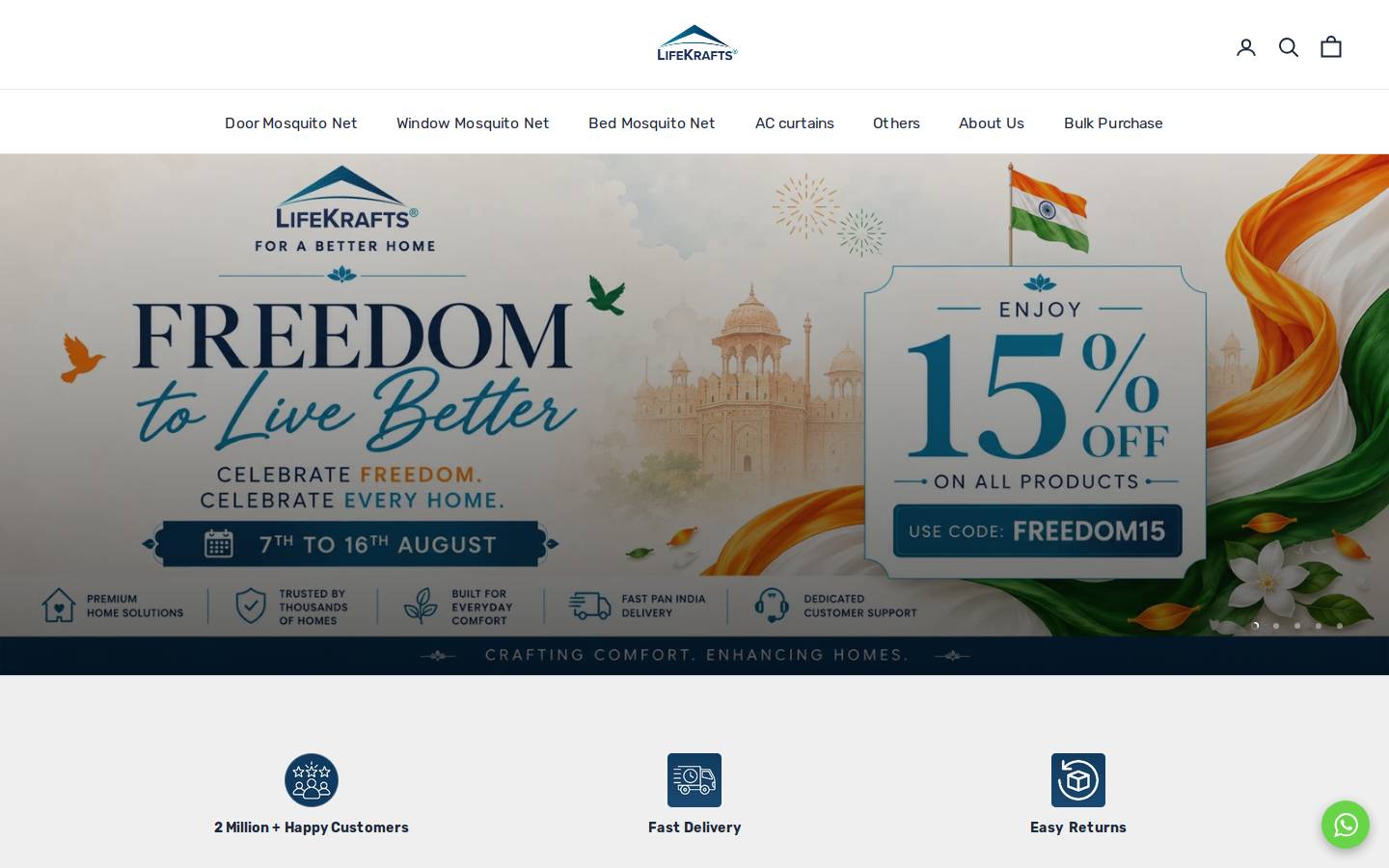 lifekrafts.com homepage screenshot