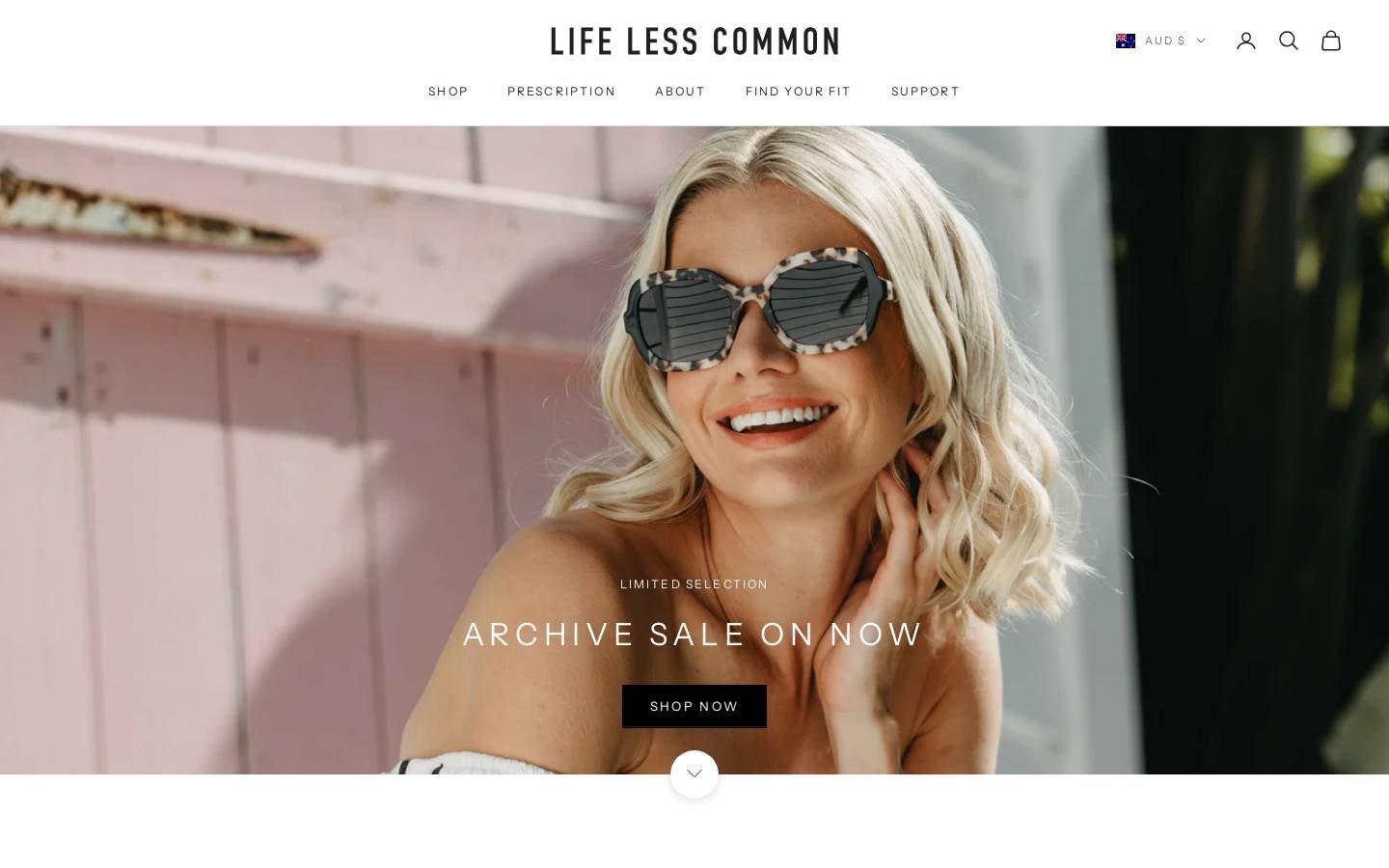 lifelesscommon.com homepage screenshot