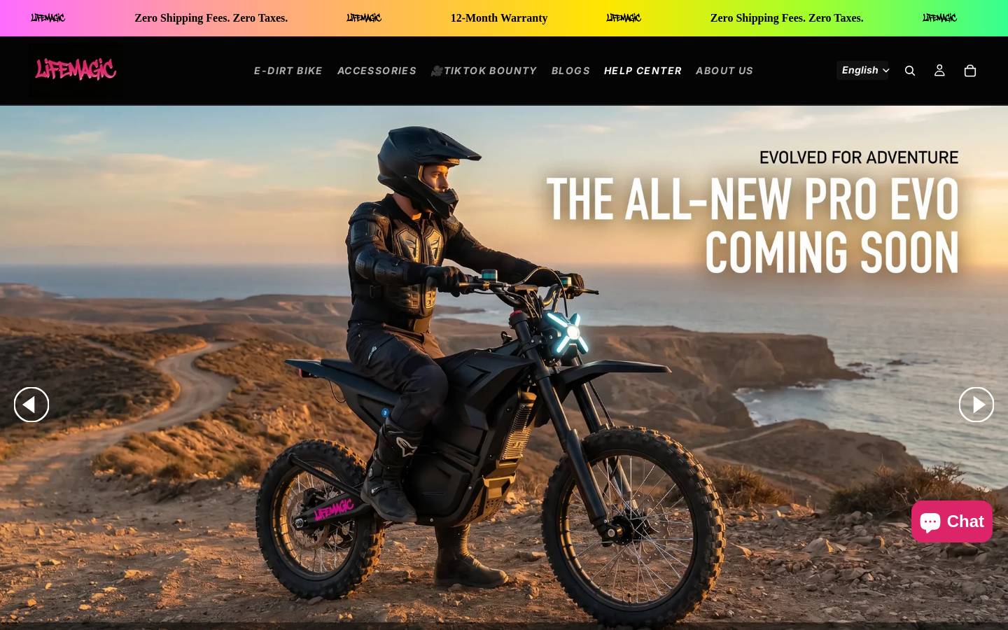 lifemagics.com homepage screenshot