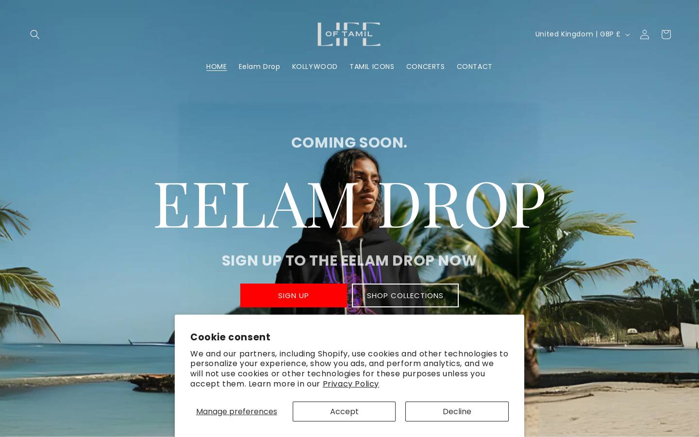 lifeoftamil.com homepage screenshot
