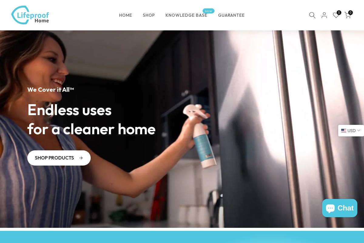 lifeproofhome.com homepage screenshot