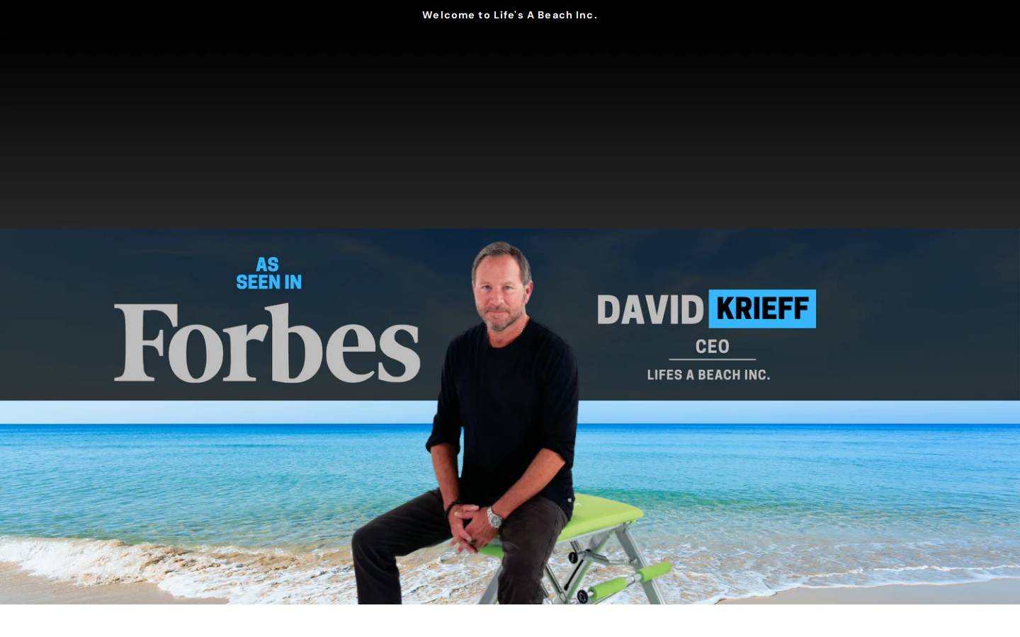 lifesabeachinc.com homepage screenshot