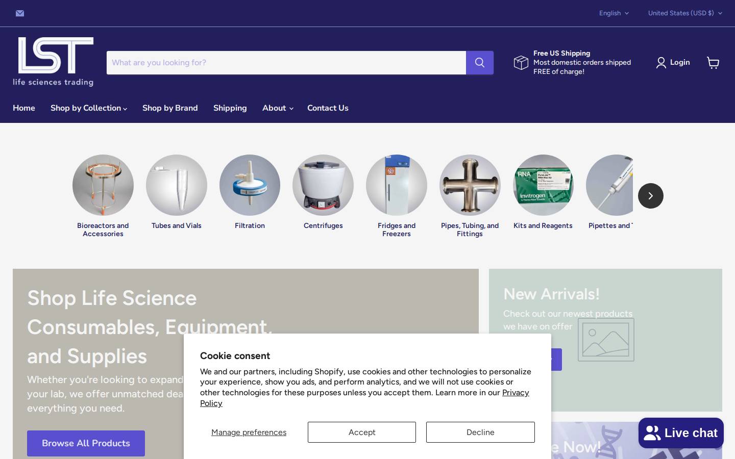 lifesciencetrading.com homepage screenshot