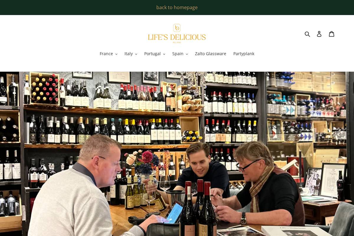 lifesdelicious.shop homepage screenshot