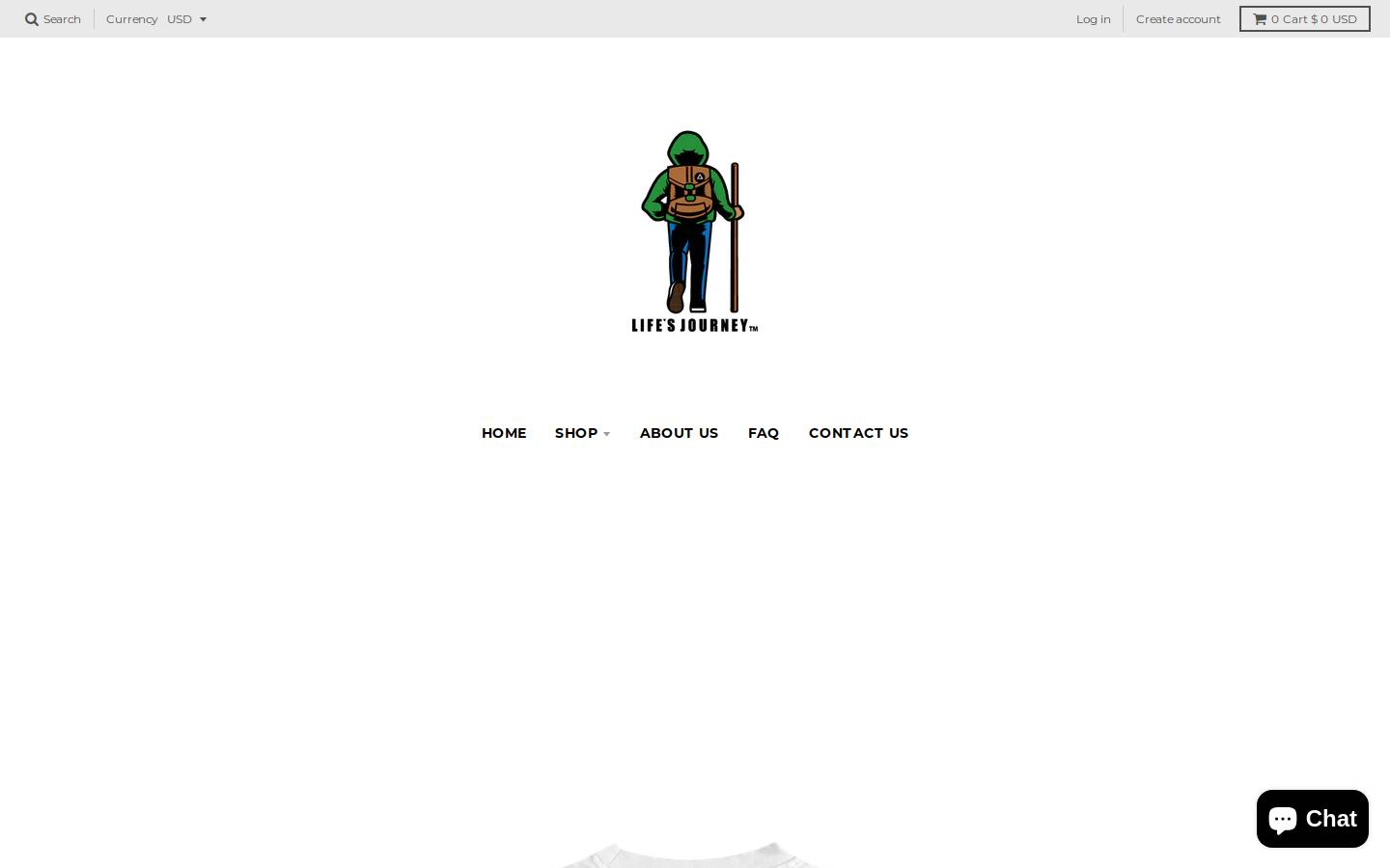 lifesjourneyclothing.com homepage screenshot