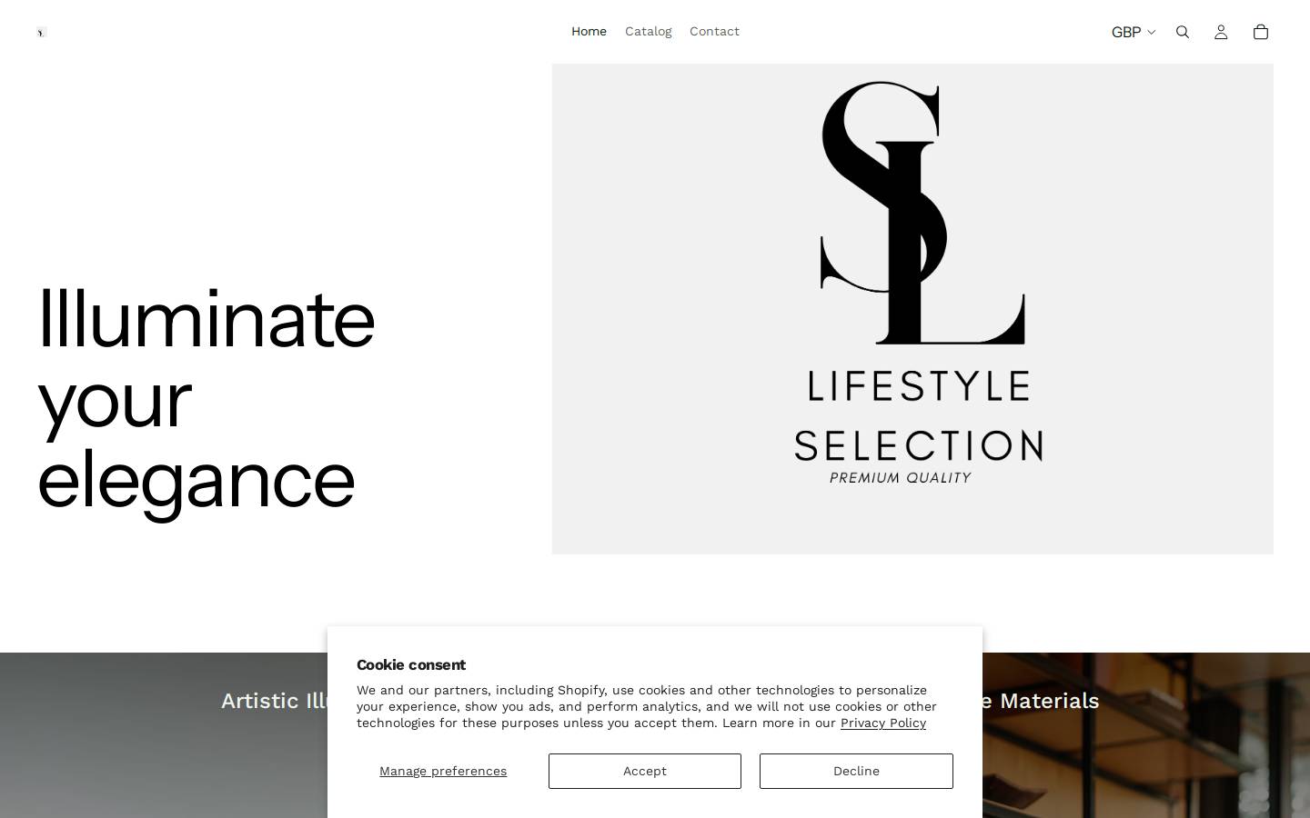 lifestyleselection.com homepage screenshot