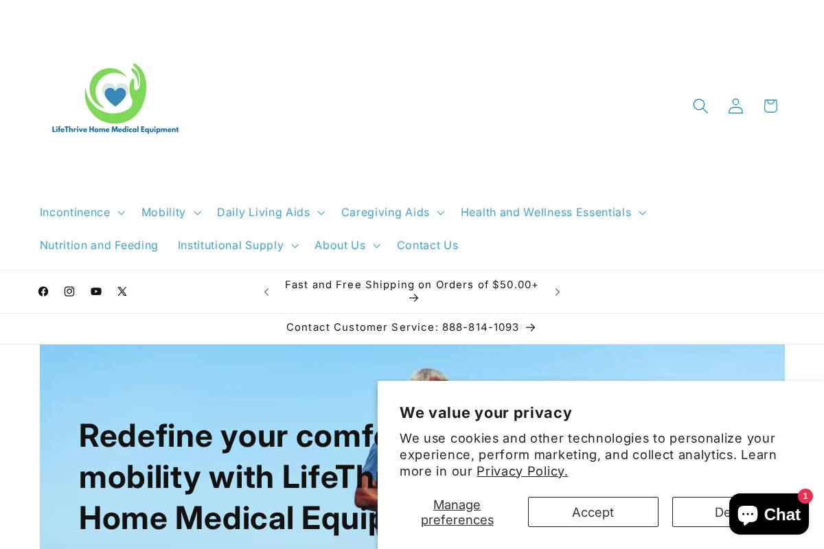 lifethrivemedi.com homepage screenshot