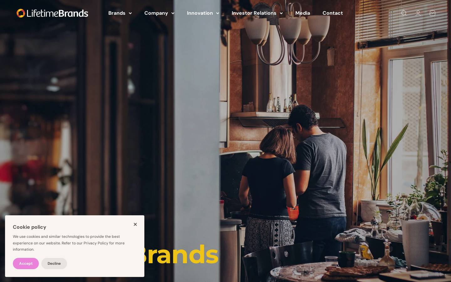 Lifetime Hoan Corporation homepage screenshot