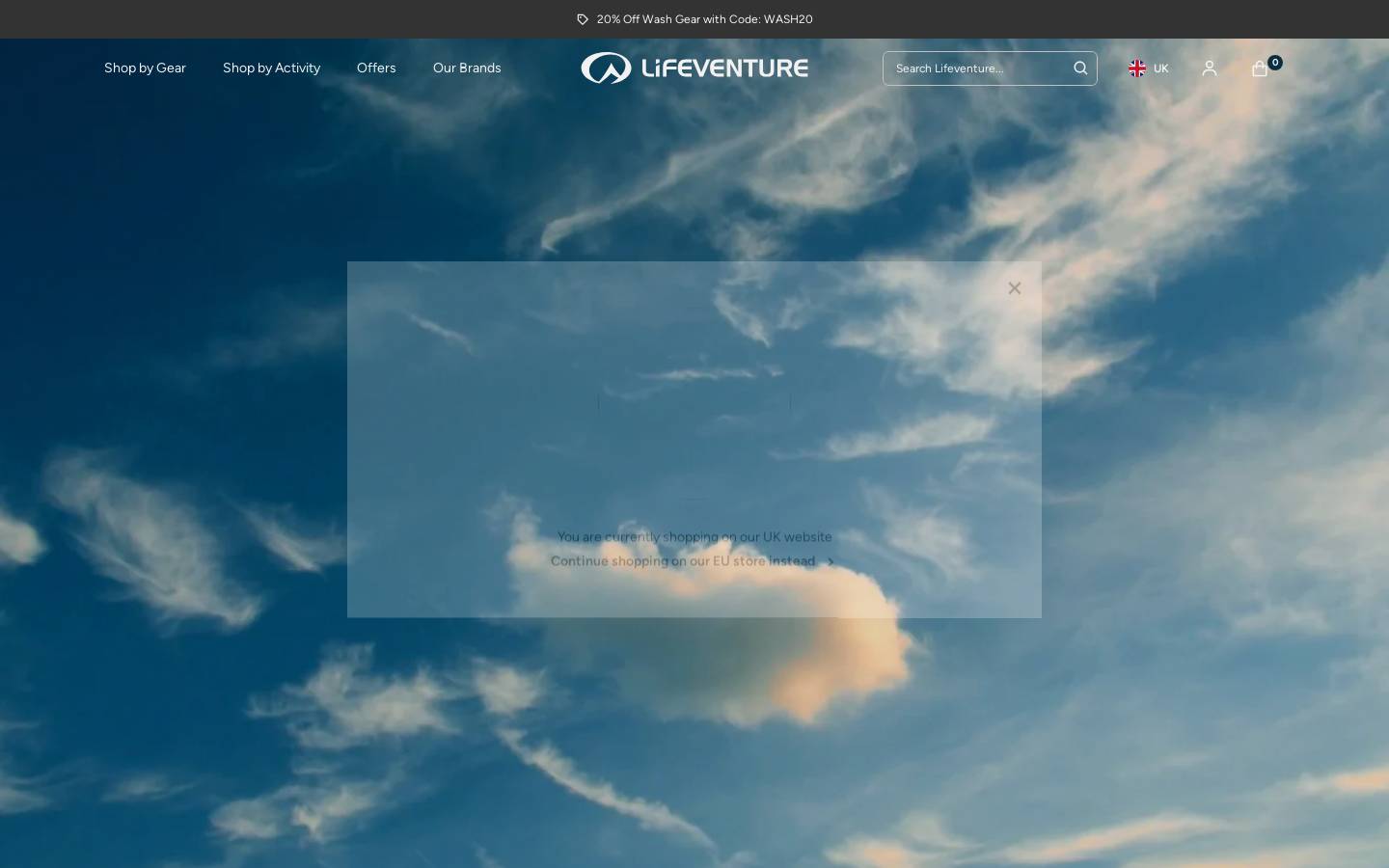 Lifeventure homepage screenshot