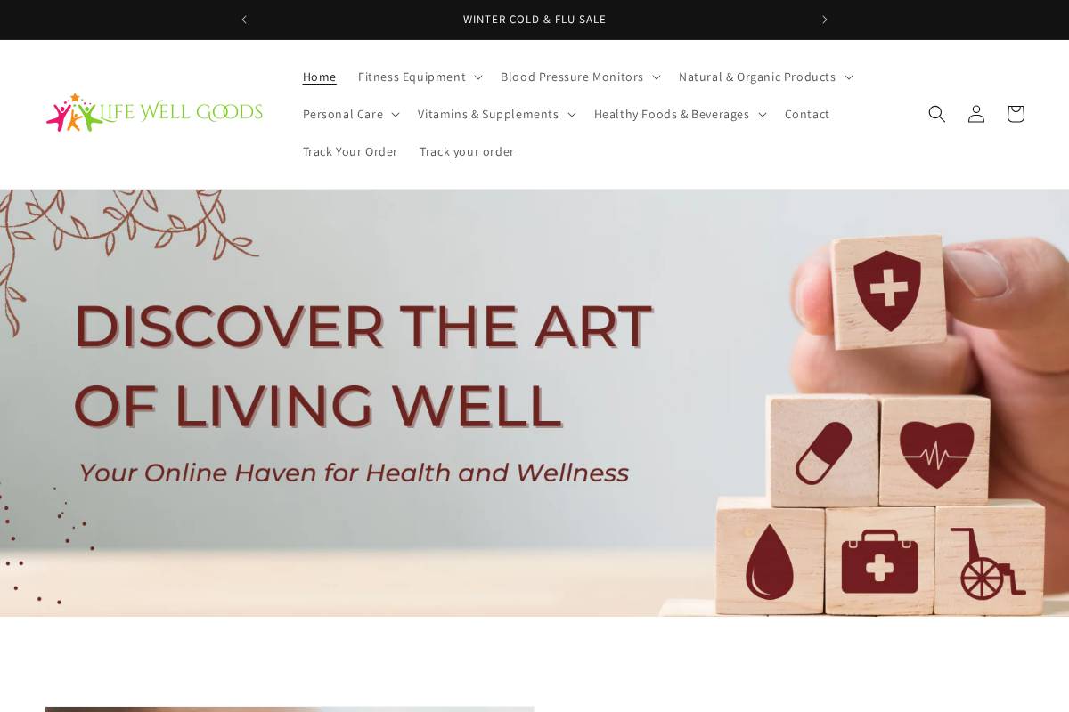 lifewellgoods.com homepage screenshot