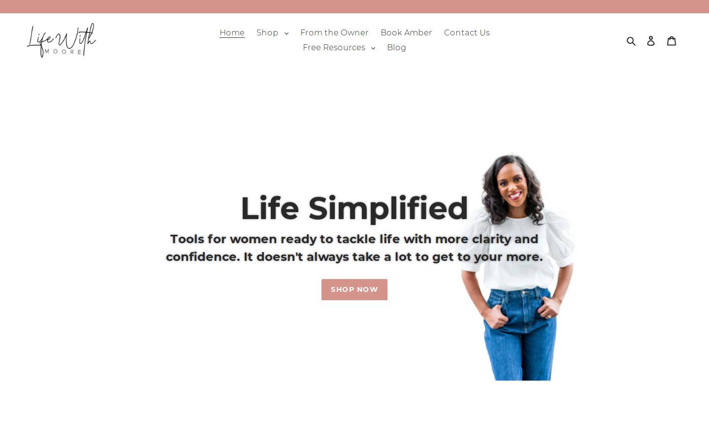 lifewithmoore.com homepage screenshot