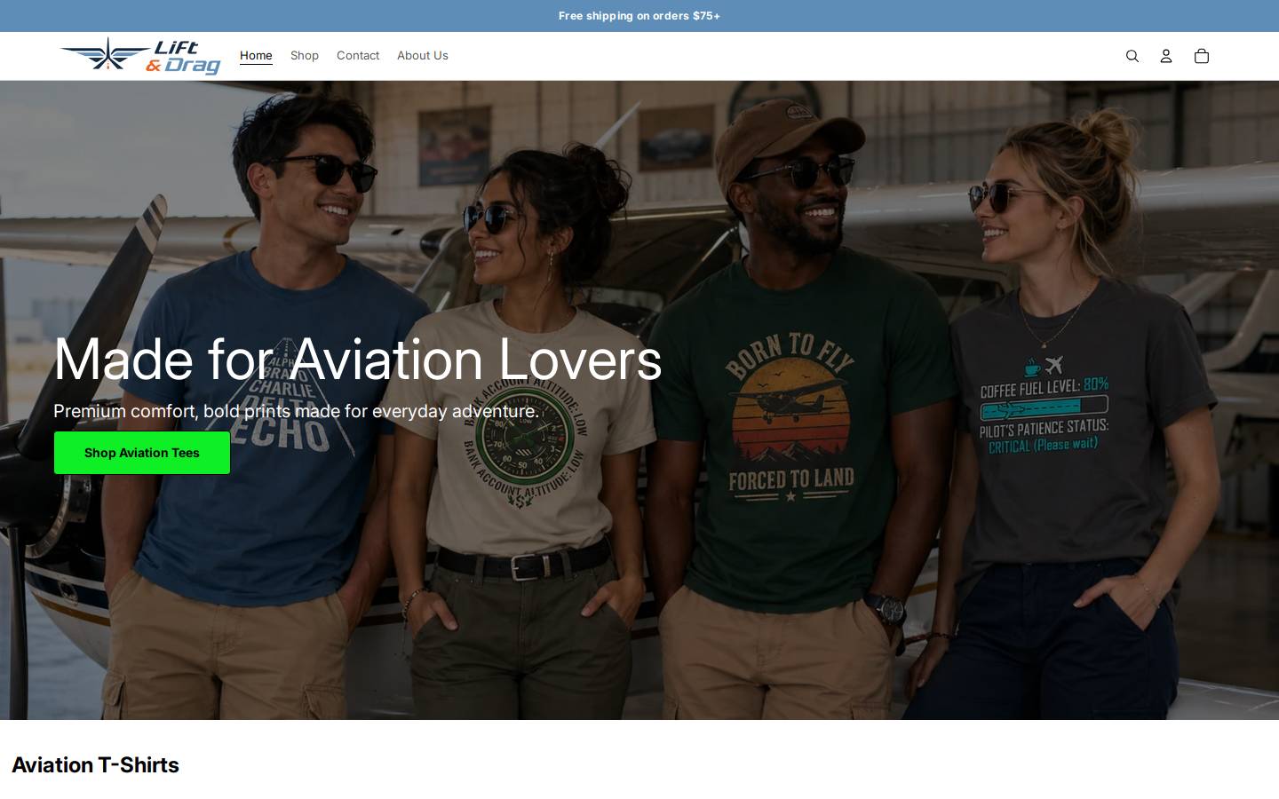 liftanddrag.com homepage screenshot