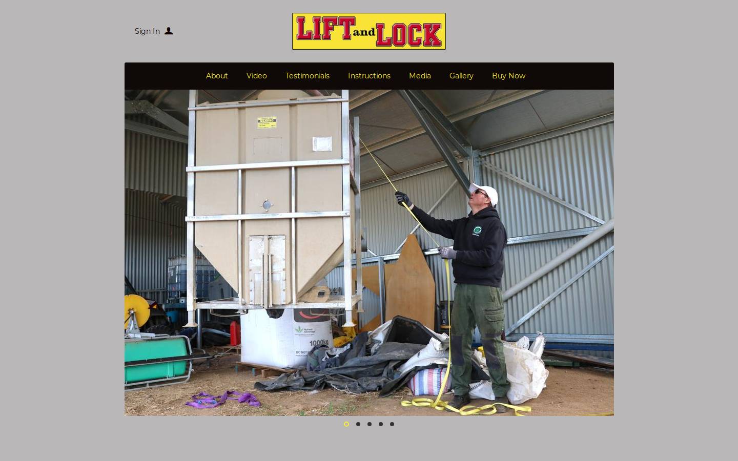 liftandlock.com.au homepage screenshot