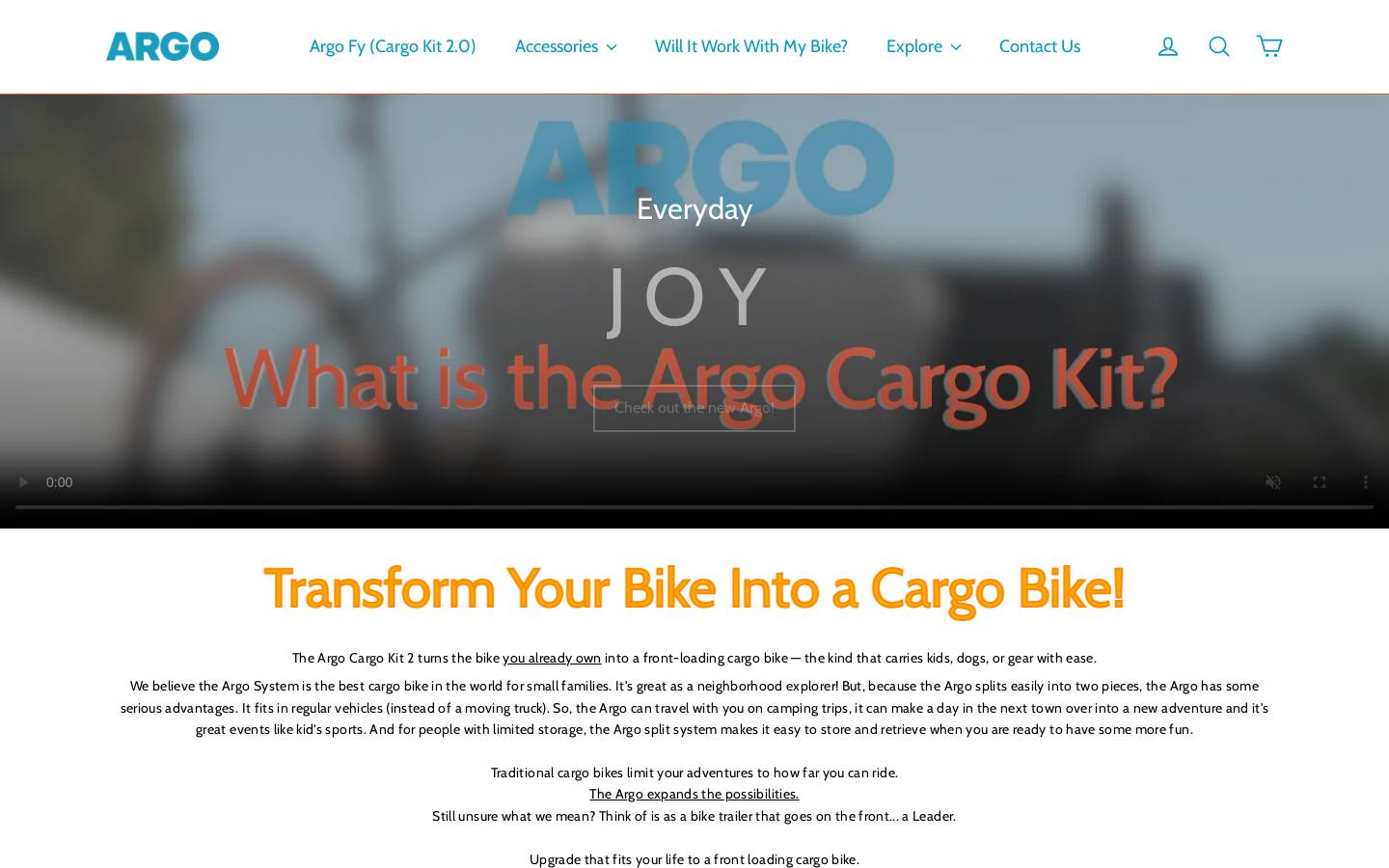 liftcargobikes.com homepage screenshot