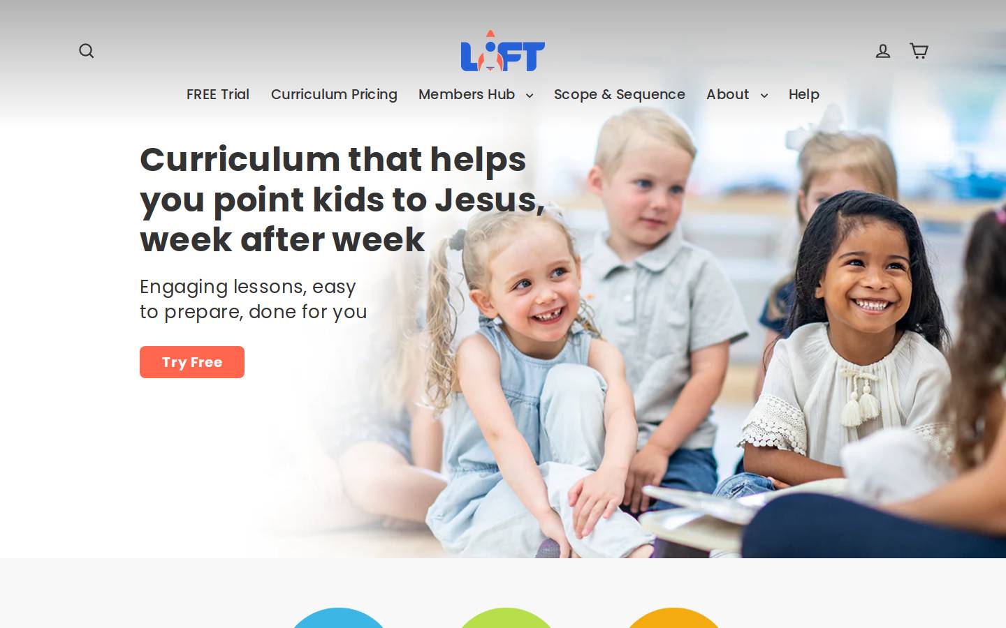 liftcurriculum.com homepage screenshot