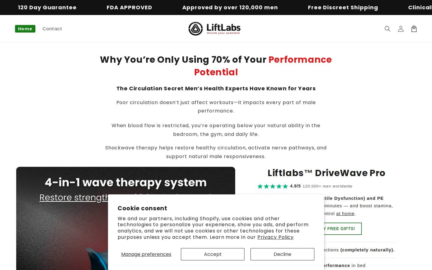 liftlabspro.com homepage screenshot