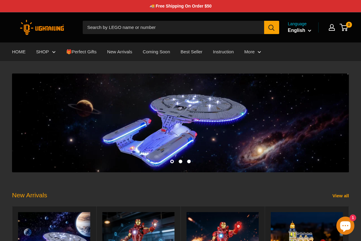 Lightailing homepage screenshot