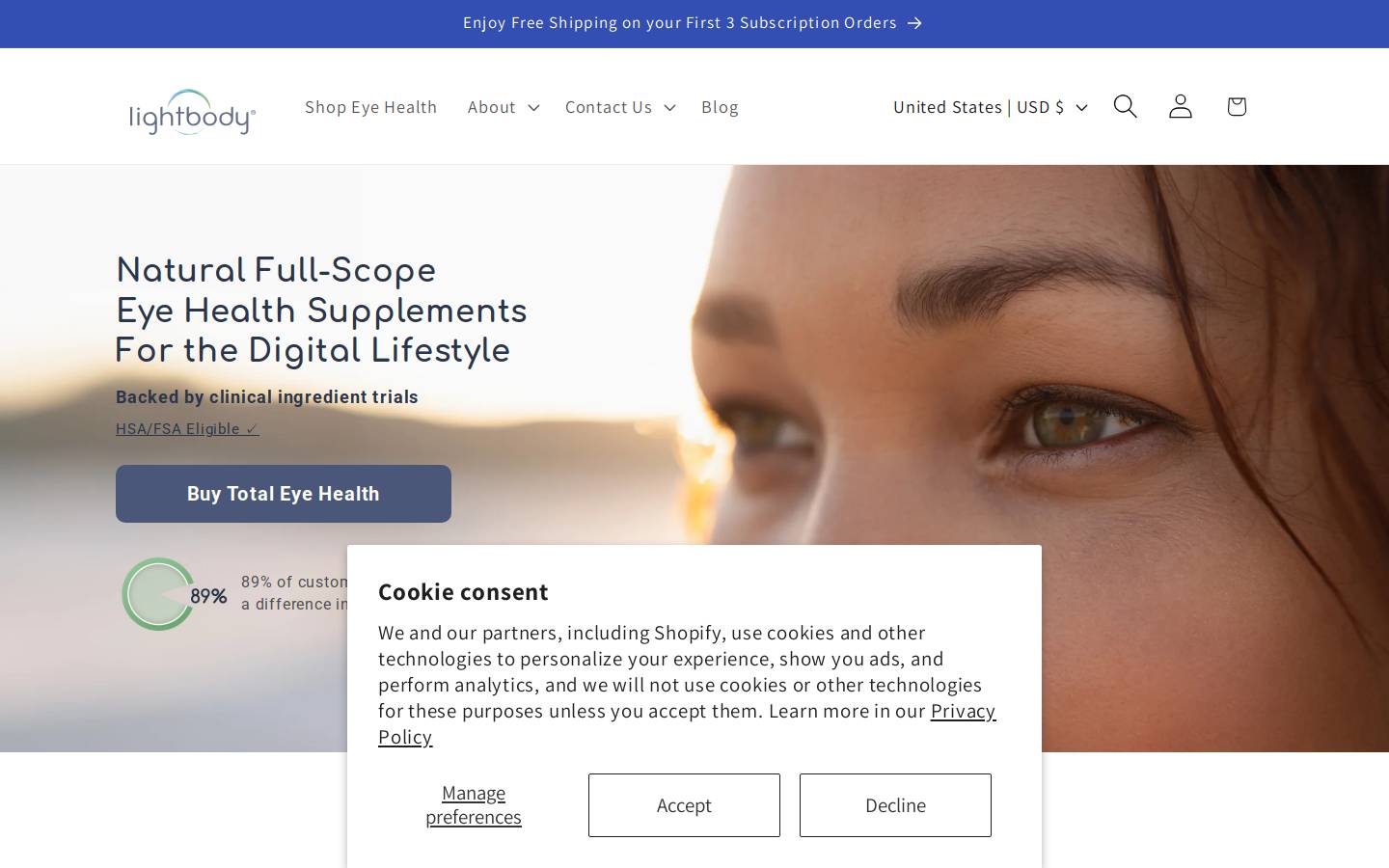 lightbodylabs.com homepage screenshot