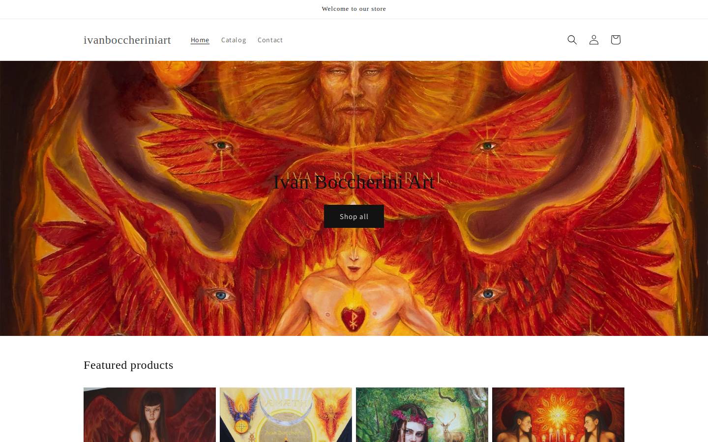 lightbringerart.com homepage screenshot