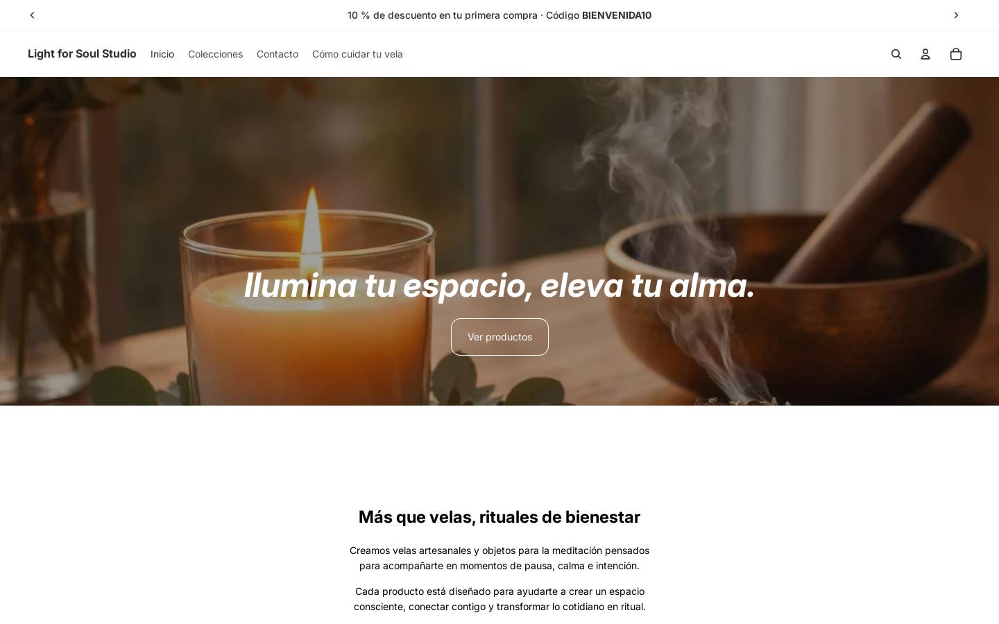 lightforsoul.com homepage screenshot