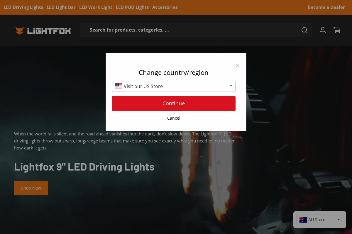 lightfox.com.au homepage screenshot