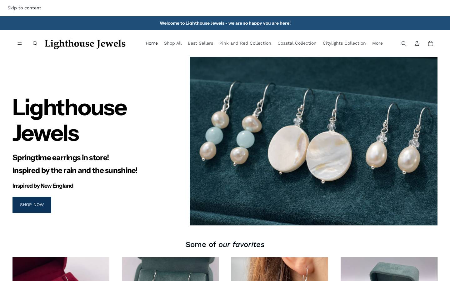 lighthousejewels.com homepage screenshot