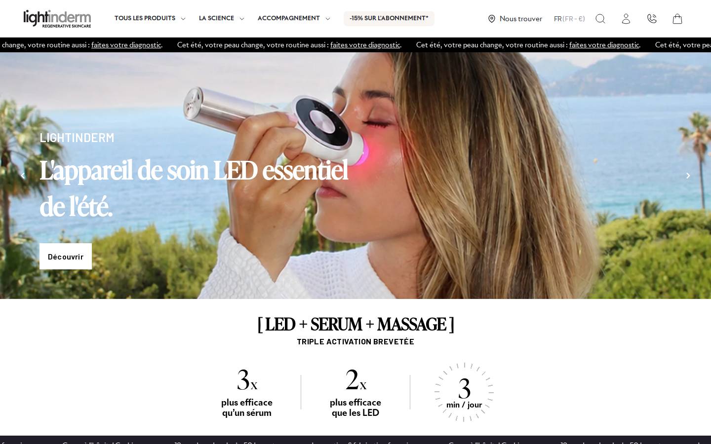 lightinderm.com homepage screenshot