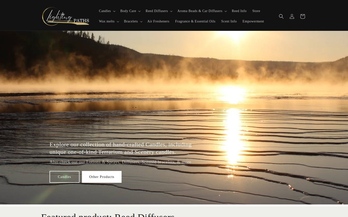 lightingpaths.com homepage screenshot