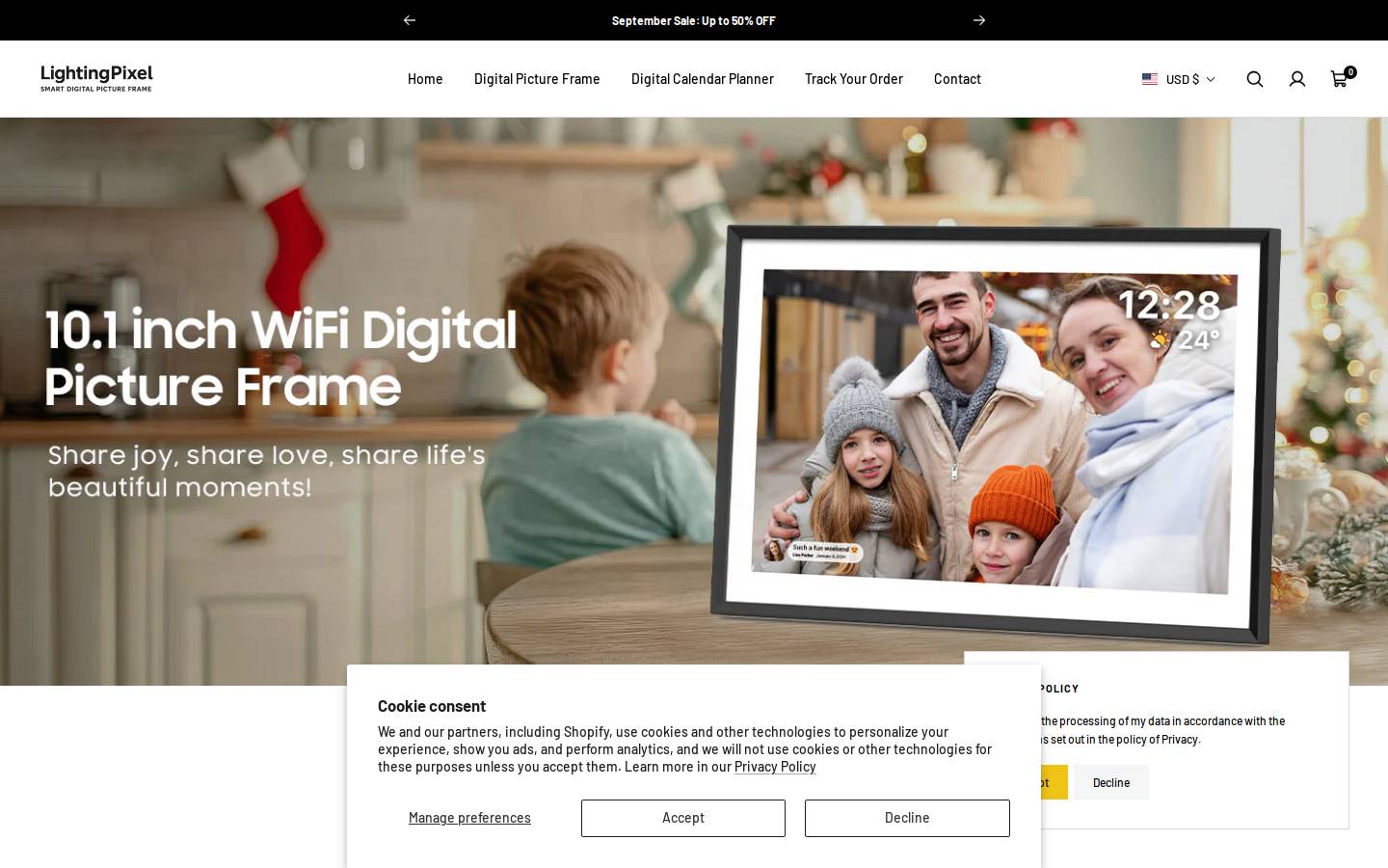 lightingpixel.com homepage screenshot