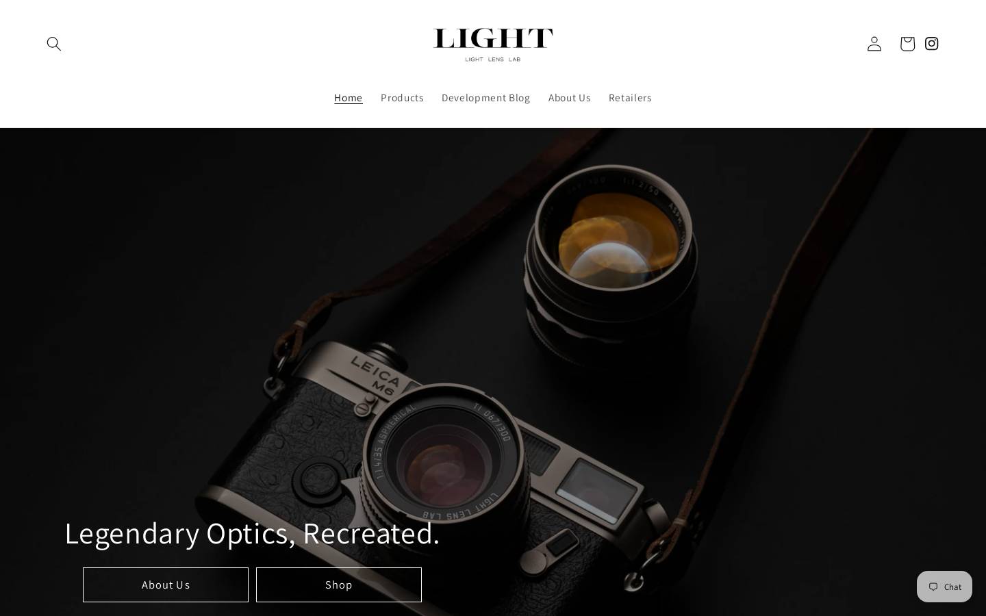 lightlenslab.com homepage screenshot