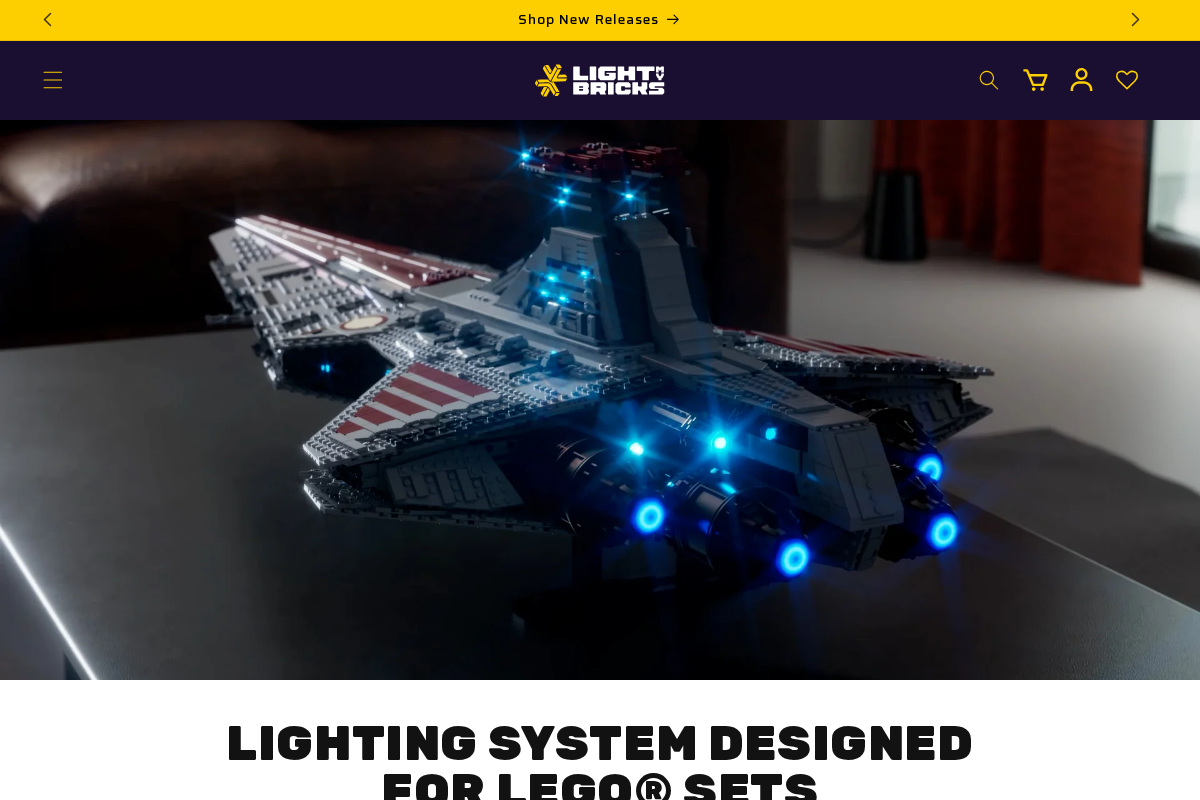 Light My Bricks AU homepage screenshot