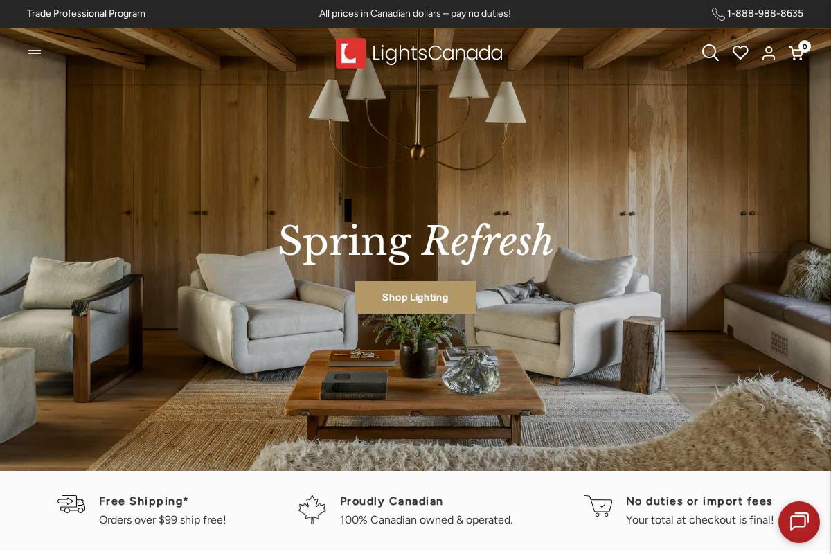 lightscanada.ca homepage screenshot