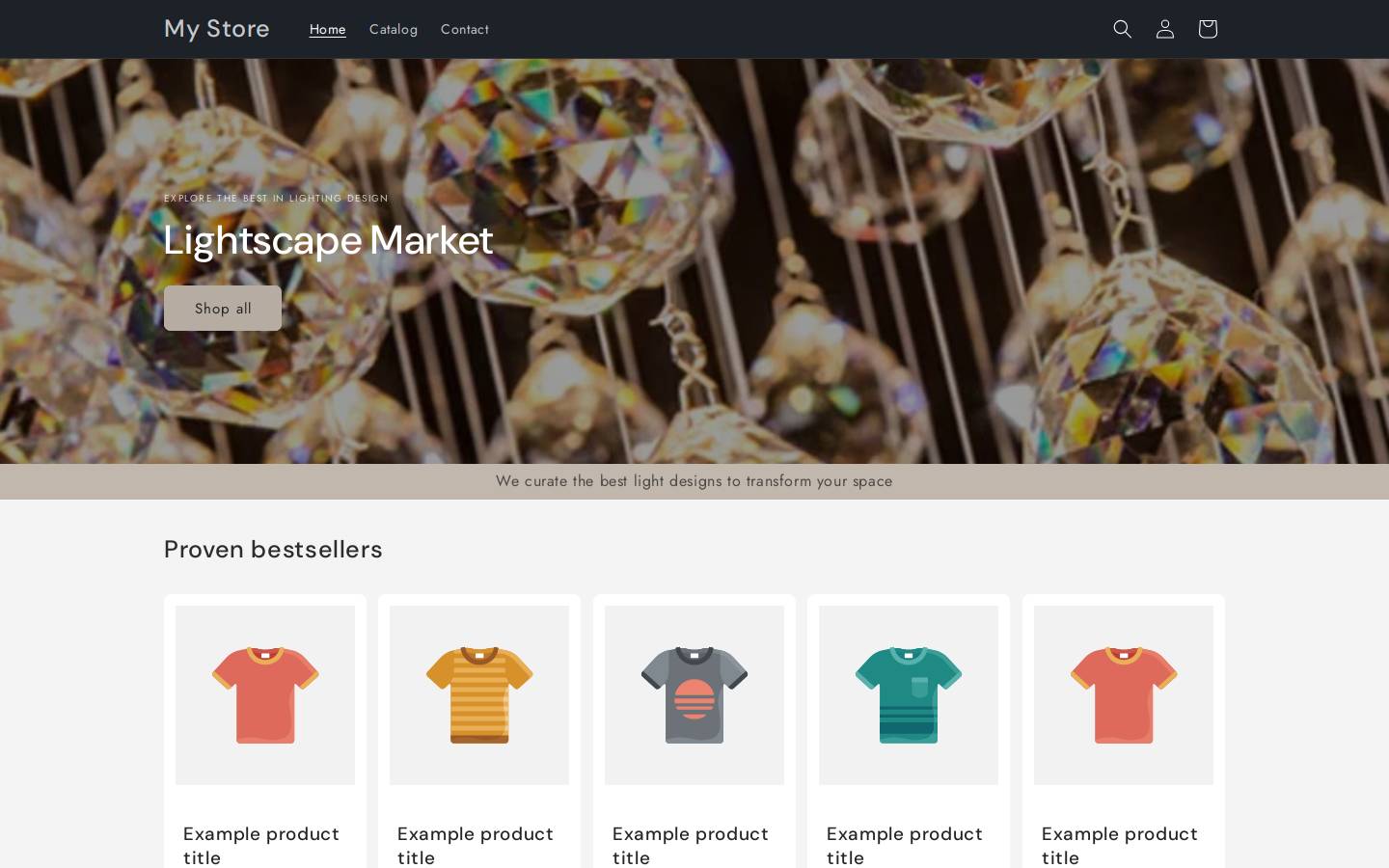 lightscapemarket.com homepage screenshot