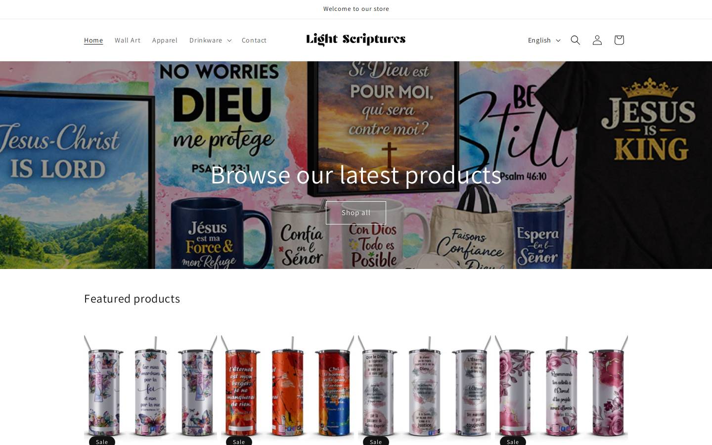 lightscriptures.shop homepage screenshot