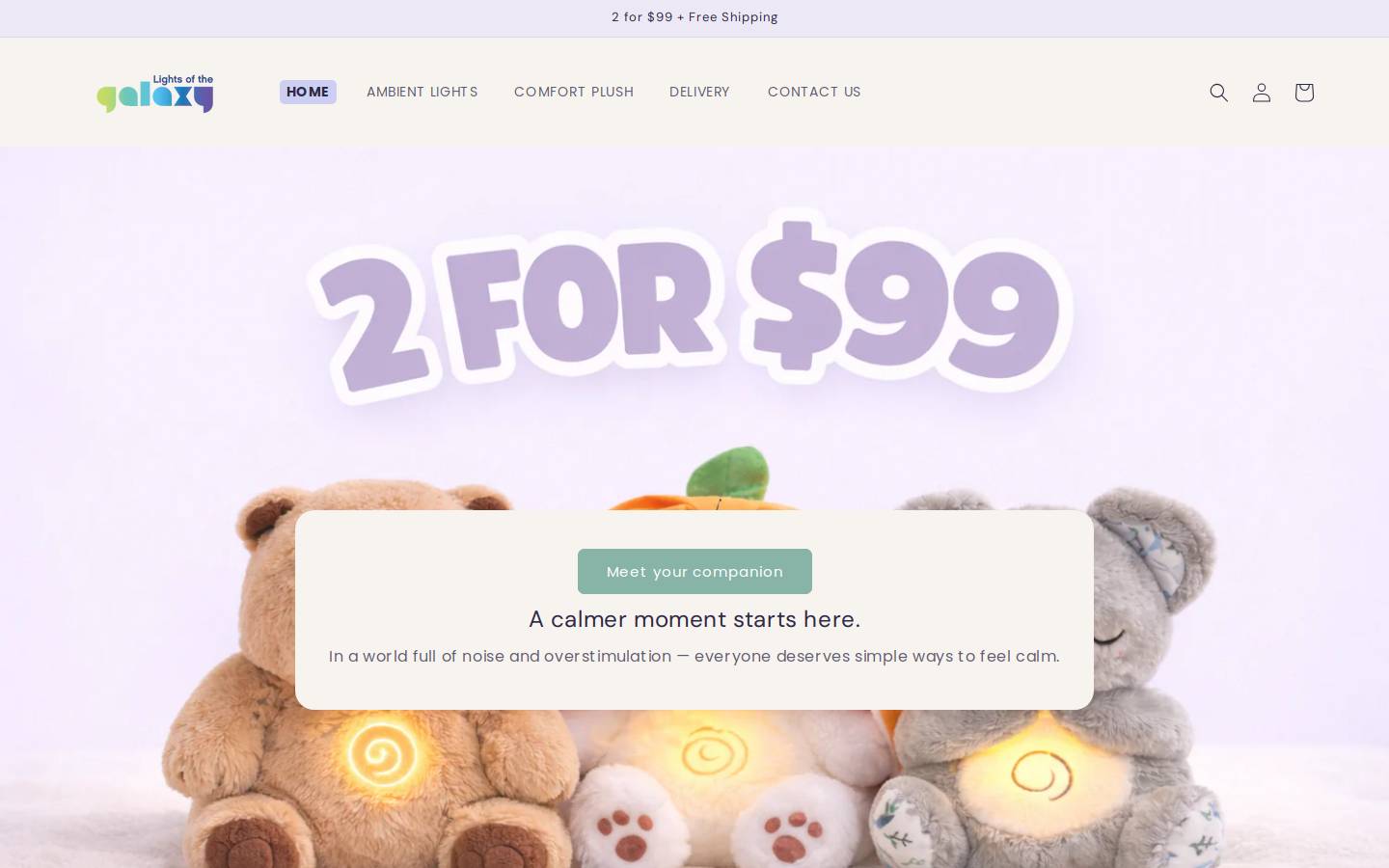 lightsofthegalaxy.co.nz homepage screenshot