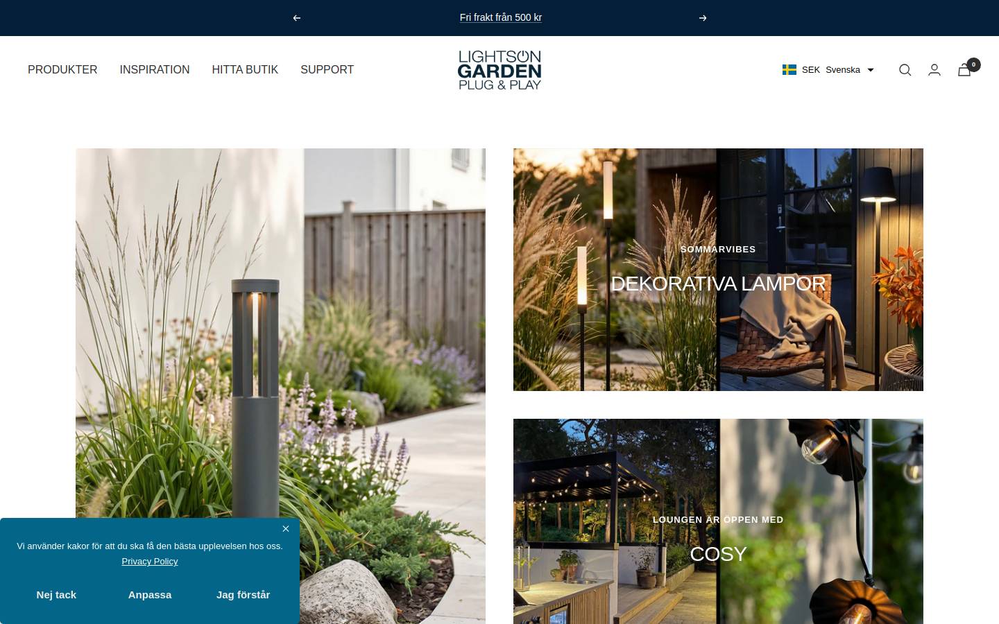 LightsOn homepage screenshot
