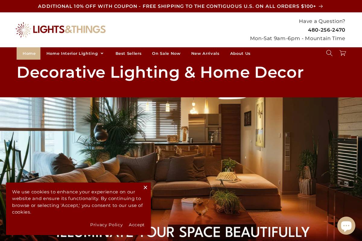 lightsthings.com homepage screenshot