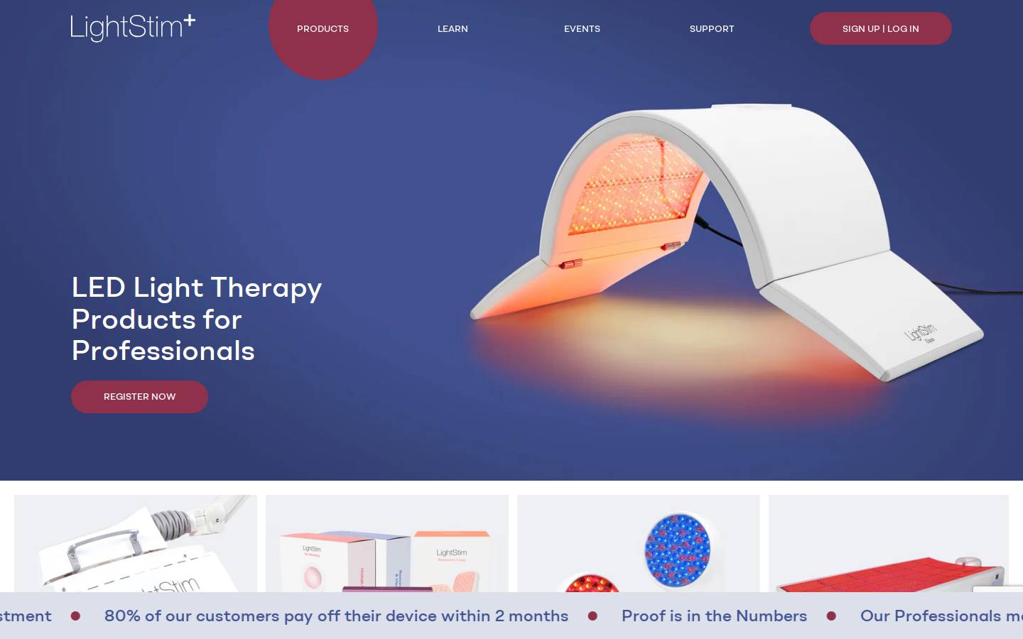 lightstimpro.com homepage screenshot