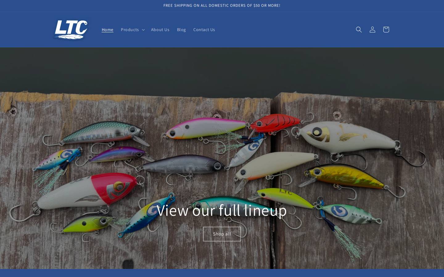 lighttacklecentral.com homepage screenshot