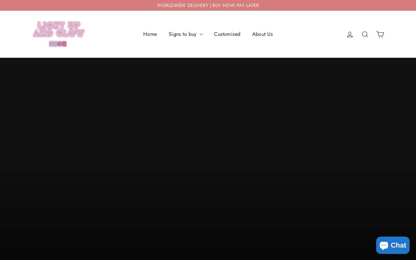 lightupandglow.co.uk homepage screenshot