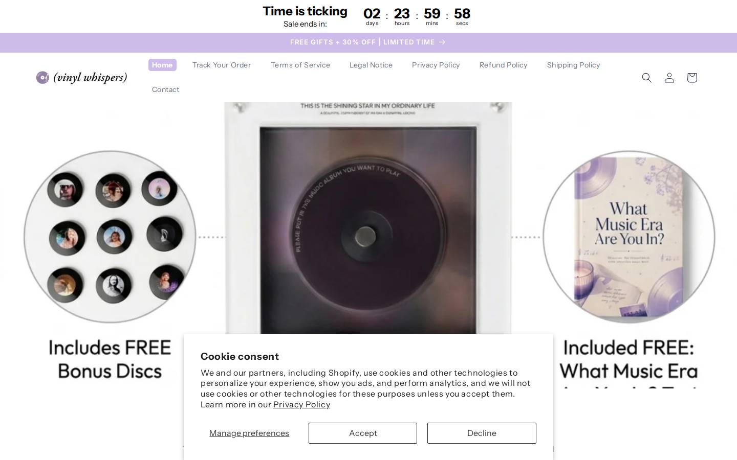 lightvibe.shop homepage screenshot