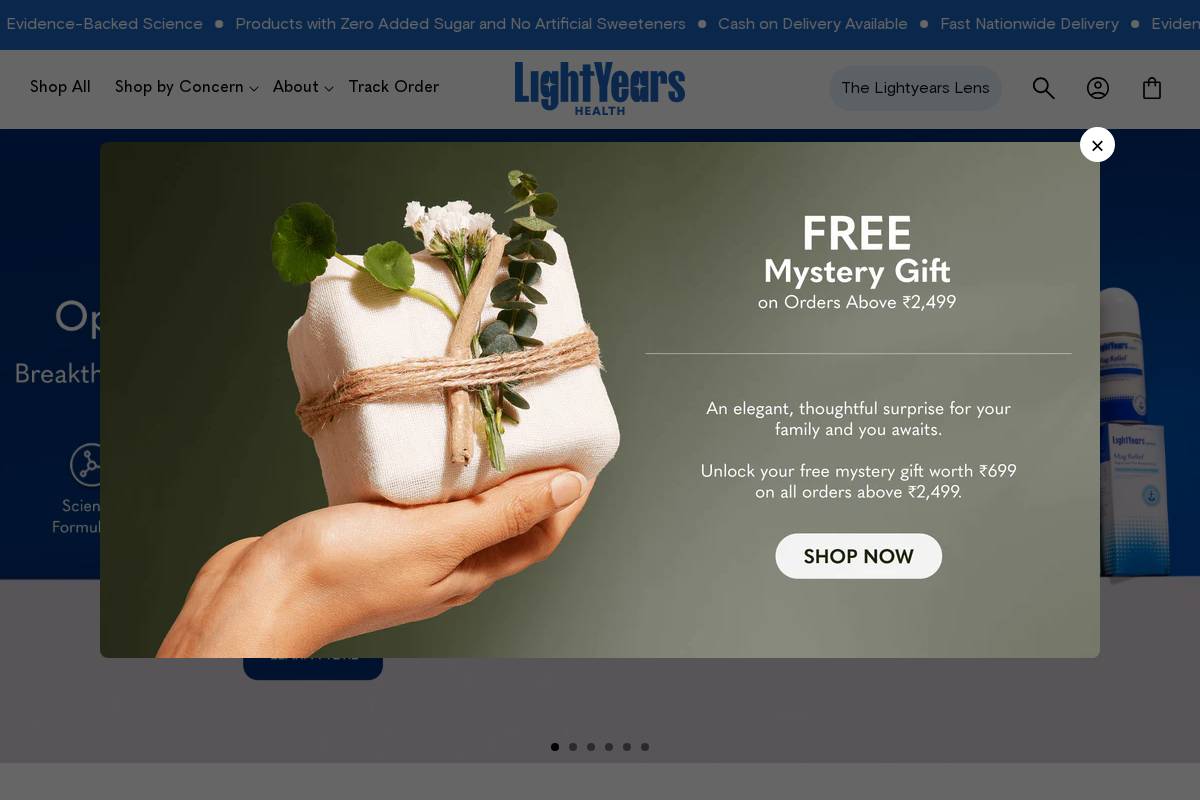lightyearshealth.com homepage screenshot