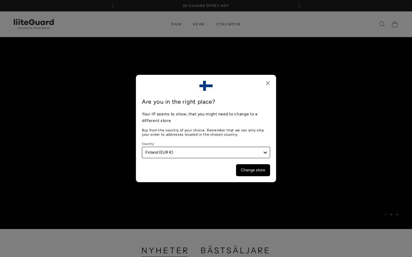 liiteGuard homepage screenshot
