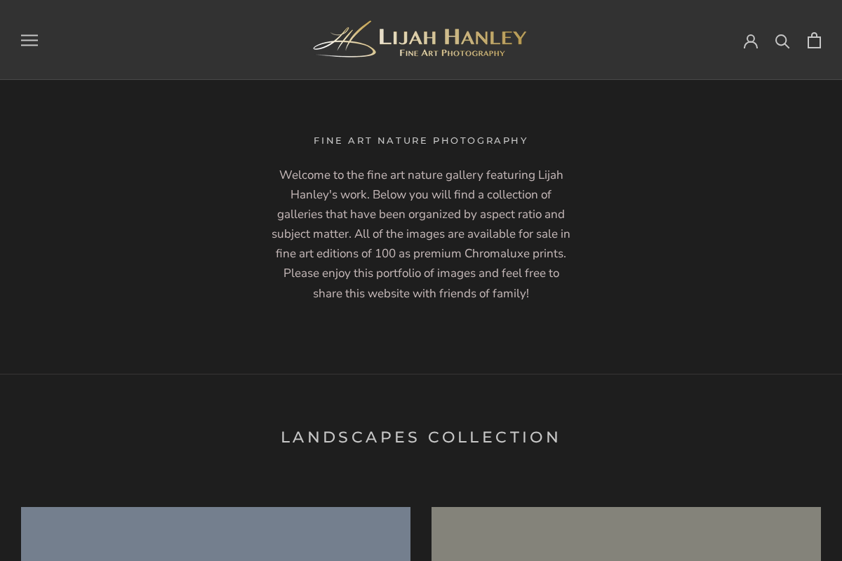 lijahhanley.com homepage screenshot