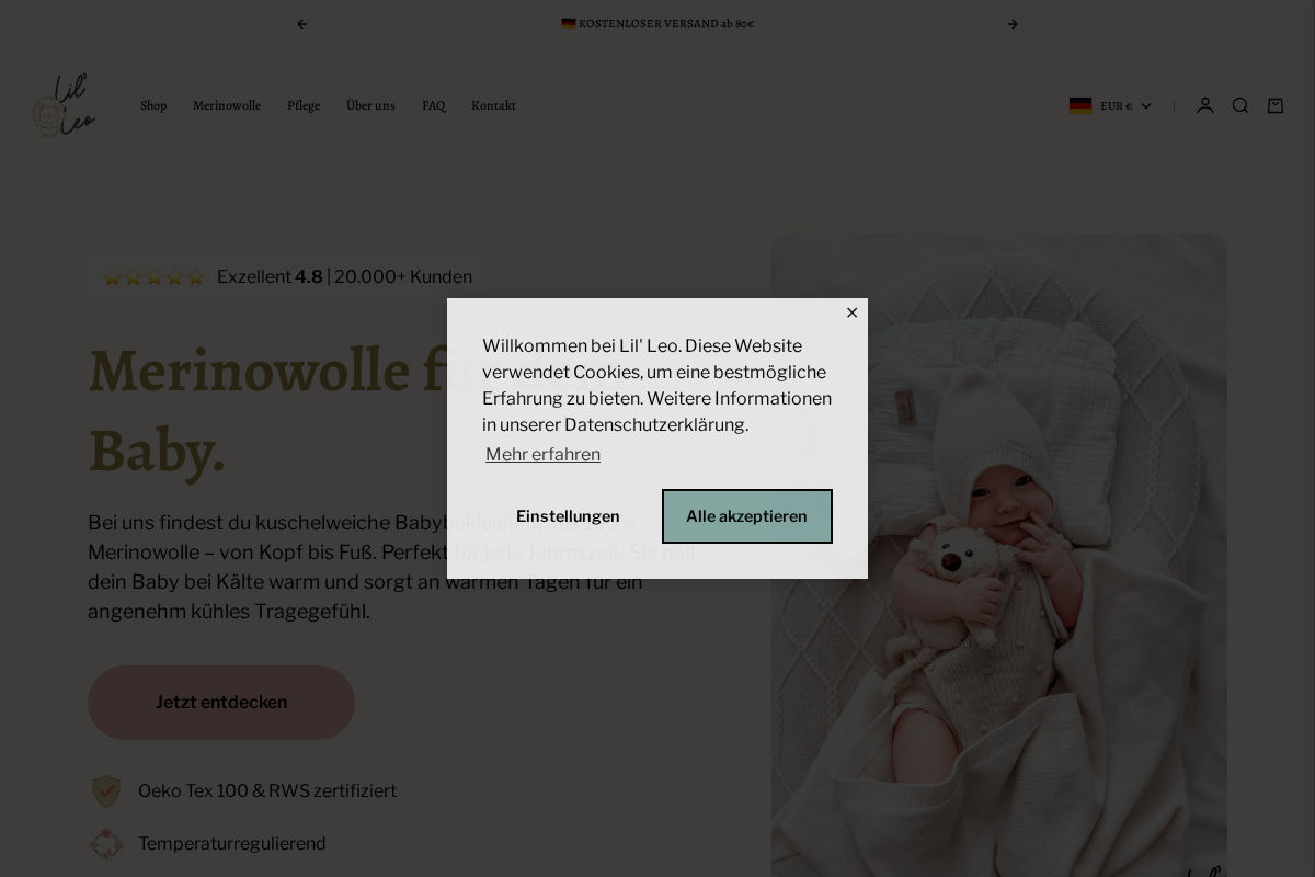 Lil Leo homepage screenshot