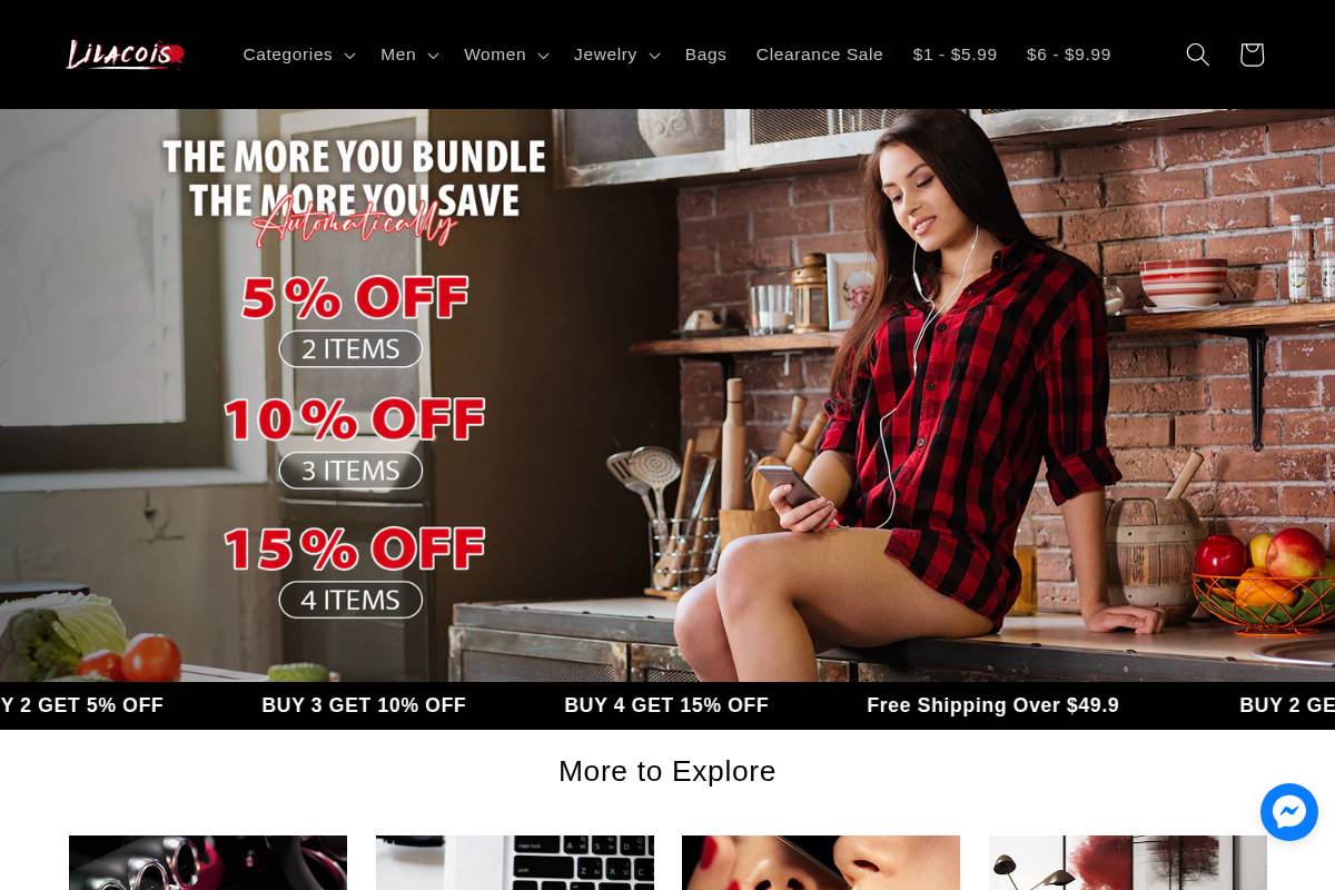 Lilacois homepage screenshot