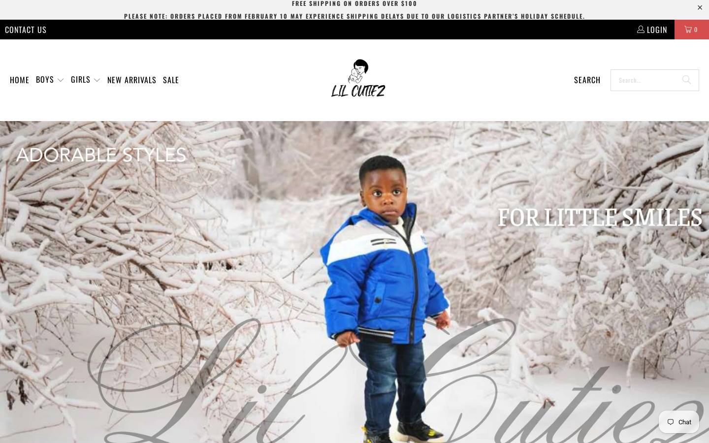 lilcutiezshop.com homepage screenshot