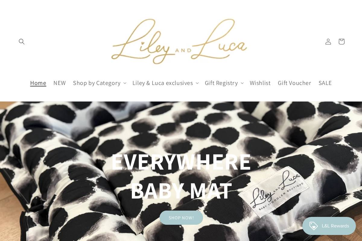 lileyandluca.com homepage screenshot