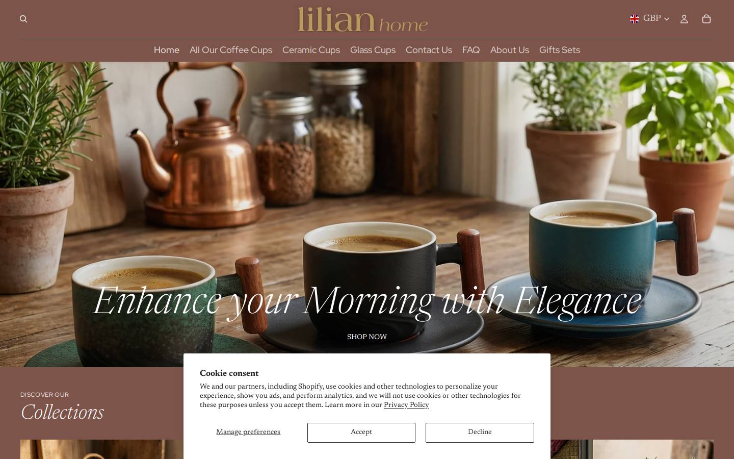 lilianhome.com homepage screenshot