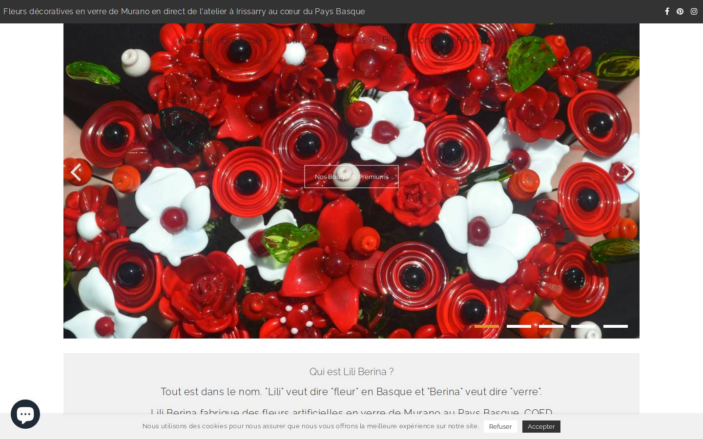 liliberina.com homepage screenshot